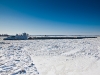 Winter on the frozen Mississippi River