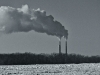 Winter on the frozen Mississippi River