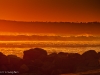 The Pacific Ocean at beach at Sunset